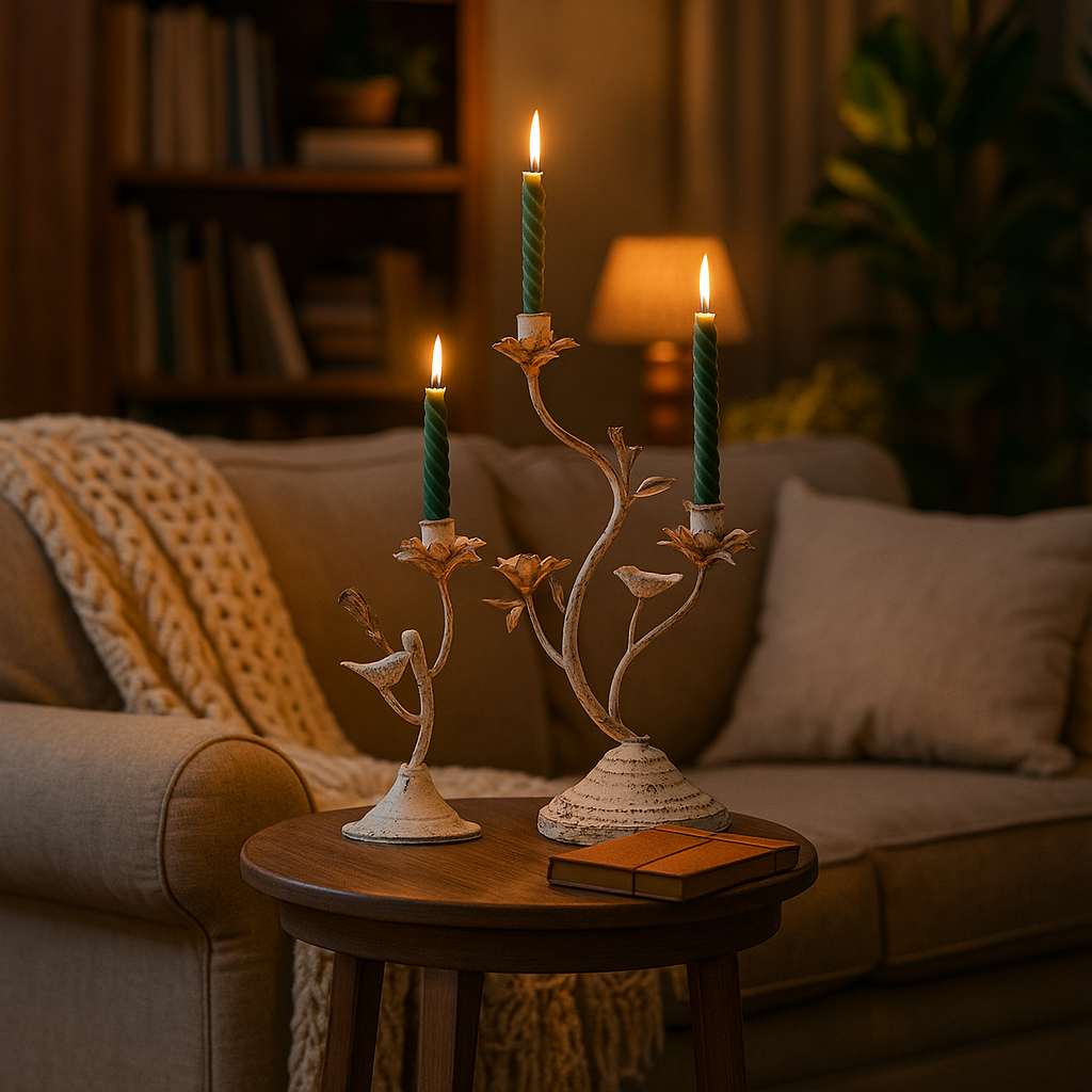 Retro Metal Decorative Candlestick