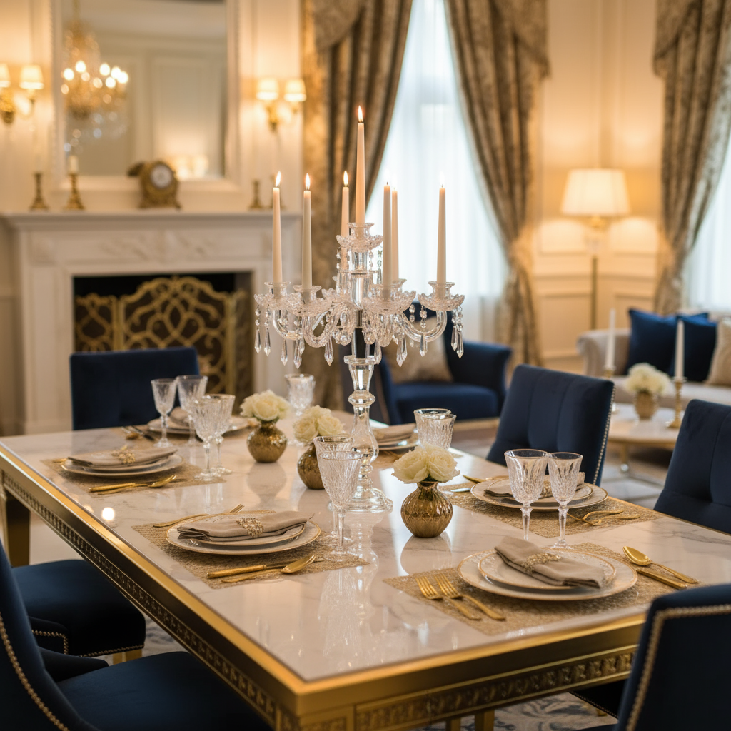 Luxury 8‑Arm Crystal Candelabra,
